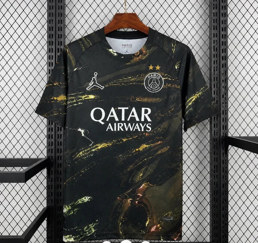 Maillot PSG deux Étoiles ( Éditions noir )